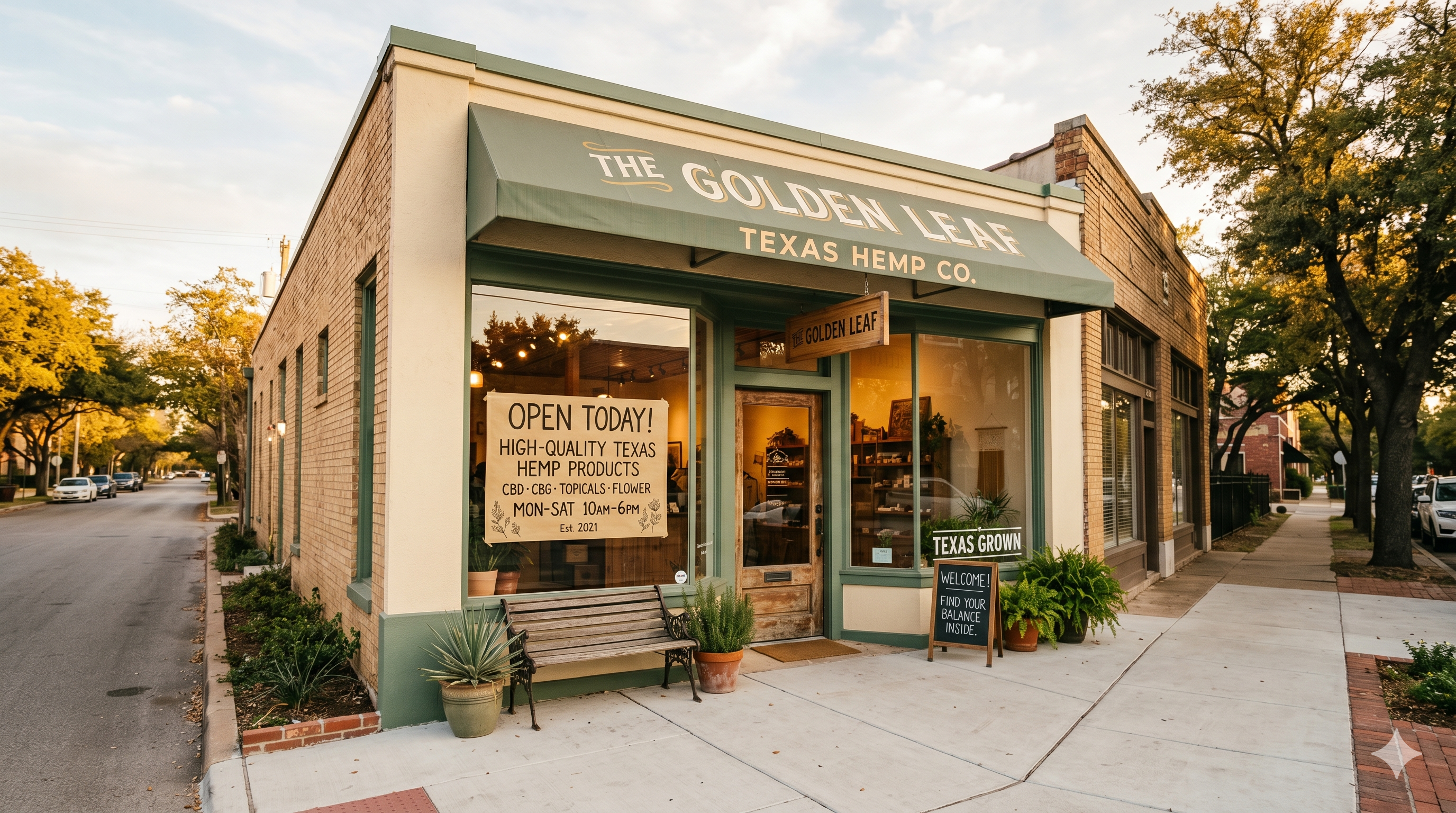 Texas hemp retail shop — The Golden Leaf