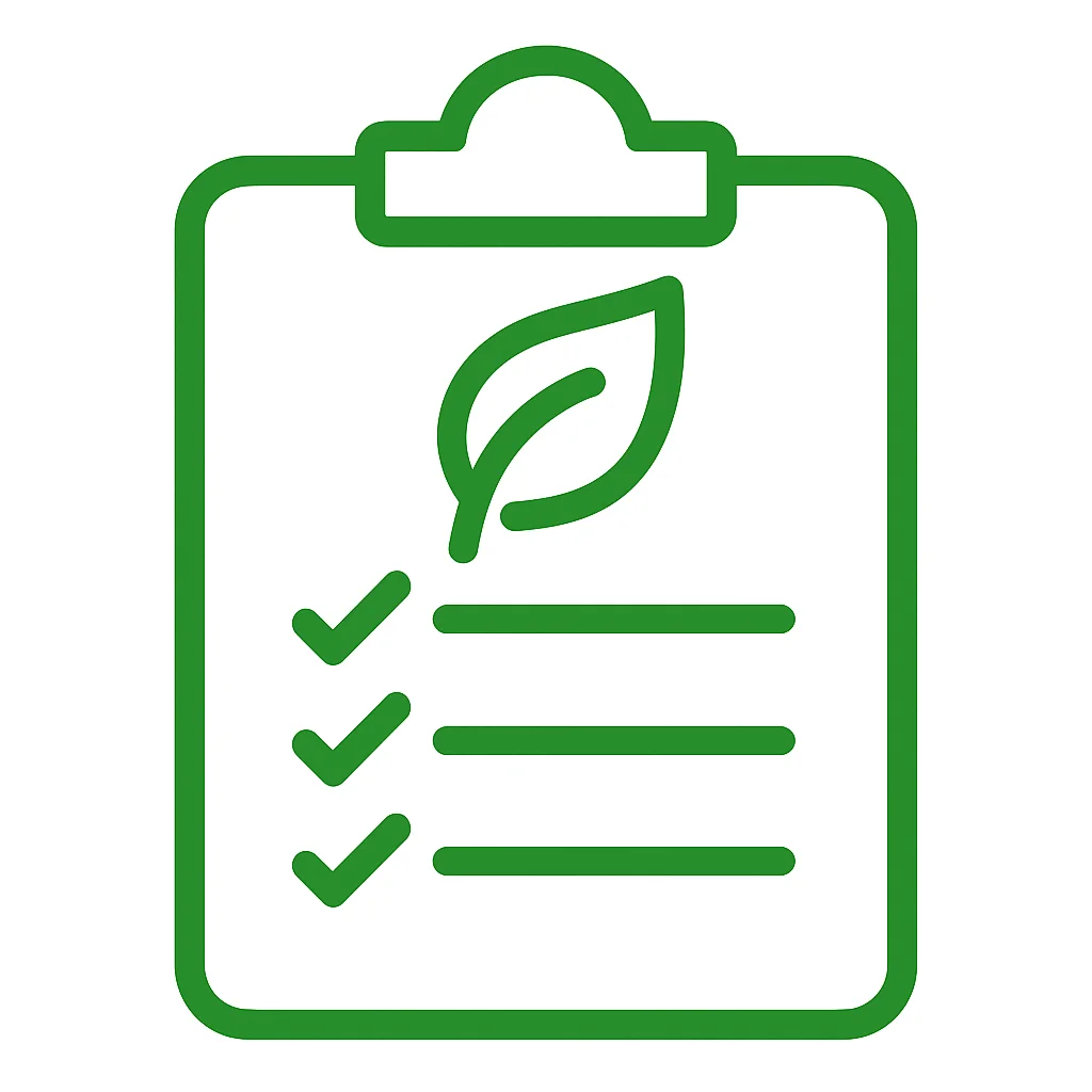 Vendor eco-friendly scoring icon